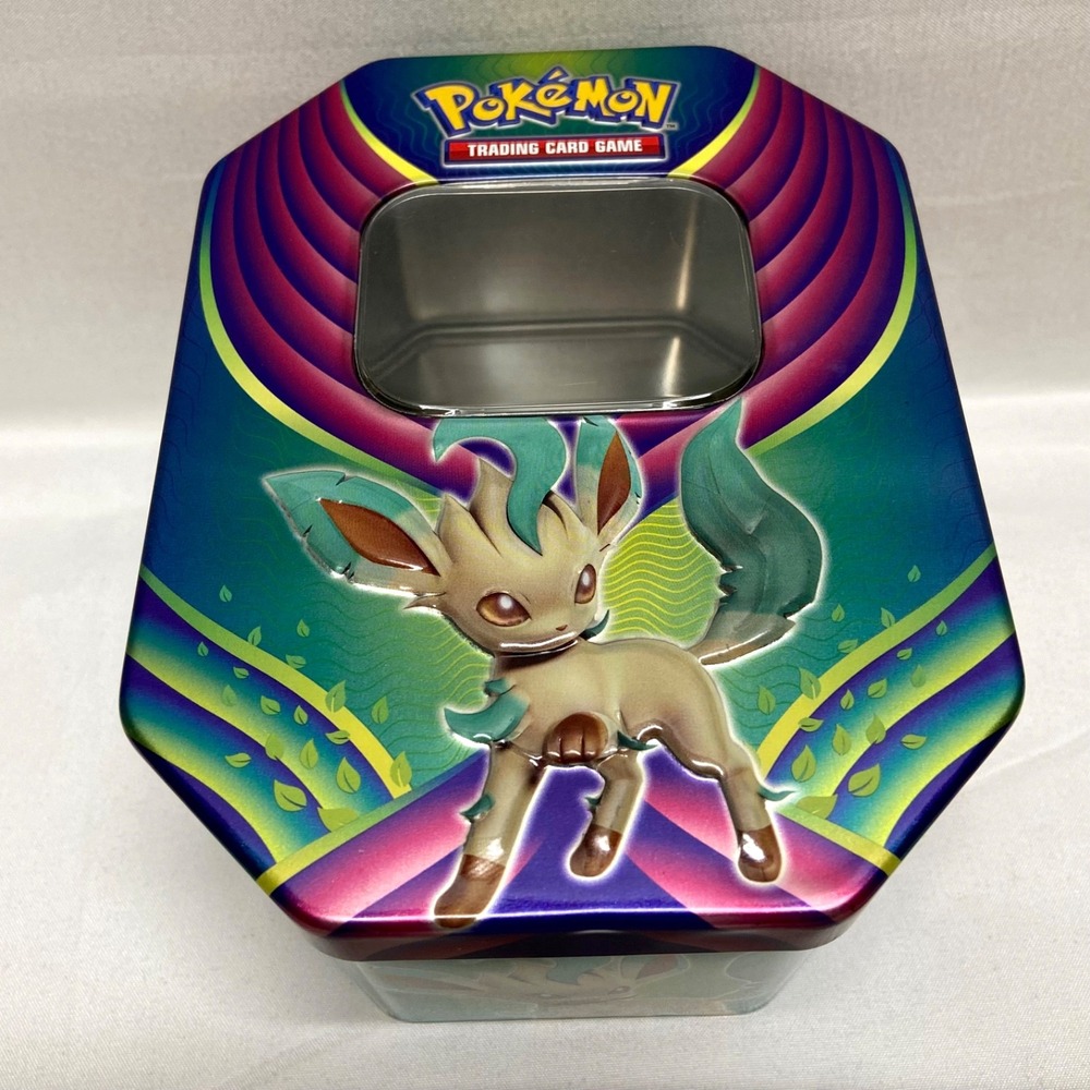 Pokémon TCG Tin 2018 Leafeon Glaceon Enpty Collector Card Case Only No Cards EUC